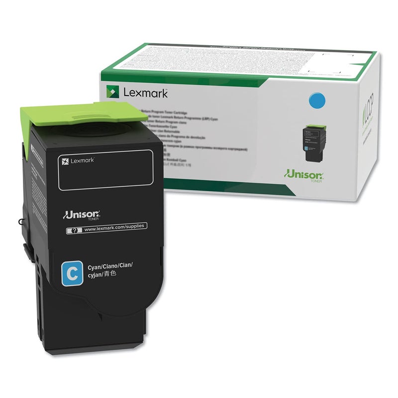 Lexmark C241XC0 Cyan Extra High Yield Return Program Cartridge Toner, Grey